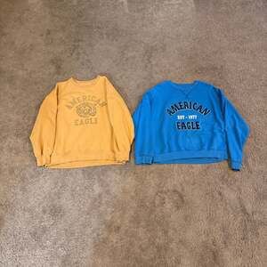 American Eagle Sweatshirt Duo – Vintage Vibes & Everyday Comfort